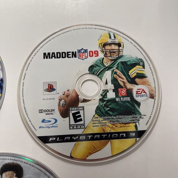 Lot FIFA 14 Madden 09 Tiger Woods 11 Sony PlayStation 3, 2013) PS3 Discs Only - Picture 3 of 8